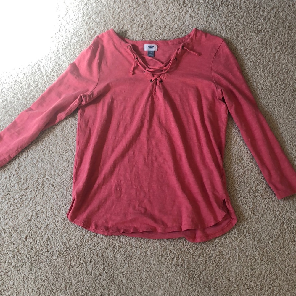 tie front long sleeve